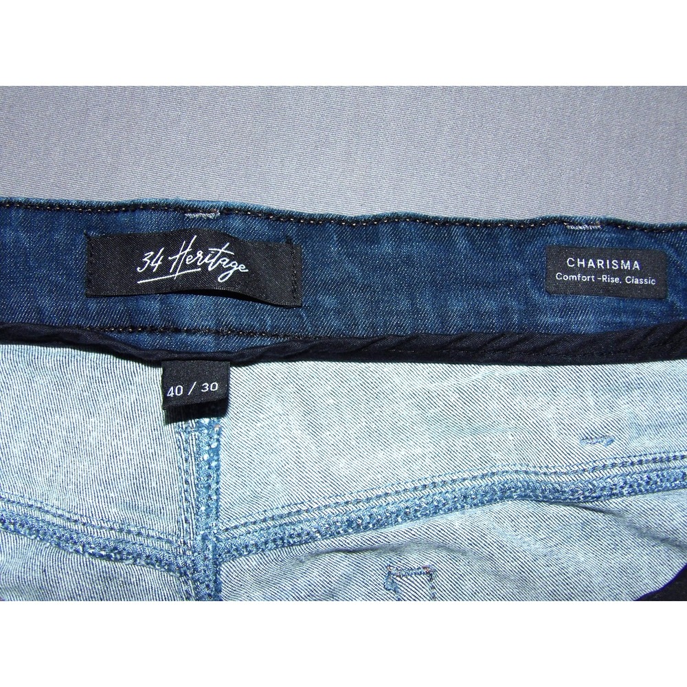 34 Heritage CHARISMA Comfort Rise Classic Straight Leg Jeans Men's 40 X 30 - Picture 7 of 7